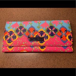 Vera Bradley tri-fold wallet.  Fun design!